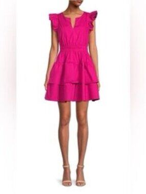 Emmie Rose Pink Ruffle Dress S‎
